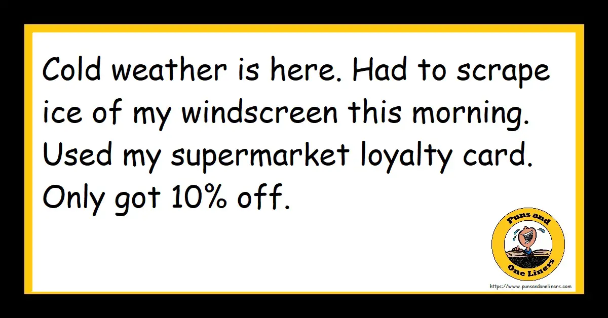 Frost Jokes Puns And One Liners