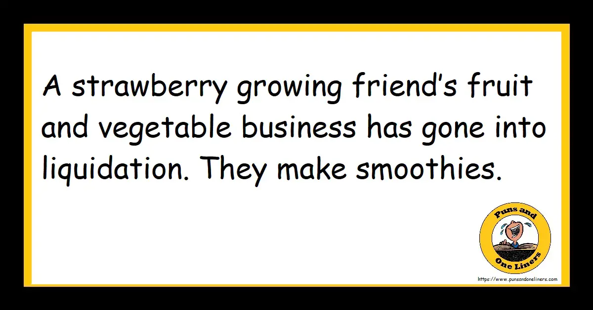 Strawberry Jokes Puns And One Liners