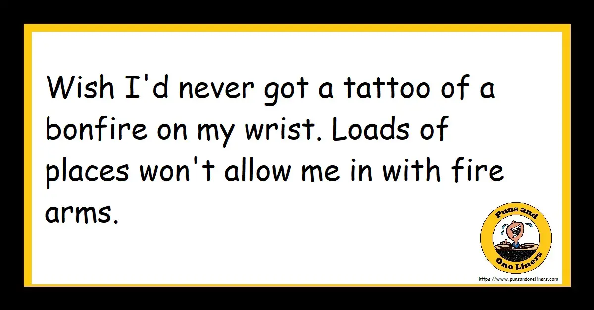 Bonfire Jokes Puns And One Liners